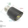 Universal Exhaust Tail Pipe Muffler Tip round 90mm lenght 105mm mounting diameter 60mm