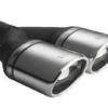 N2-27P_1 Universal Exhaust Tail Pipe Muffler Tip oval 120×80mm lenght 250mm mounting diameter 55mm