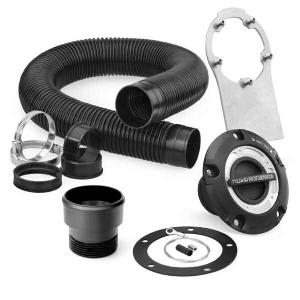 NP-150-31-501 Nuke Performance Filler Cap and Fuel Hose Kit Steel Bracket with M6 Bolts for CFC Unit