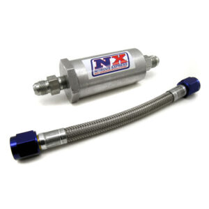 4AN Pure-Flo N20 Filter and 12" Stainless Hose Nitrous Express NX-15607