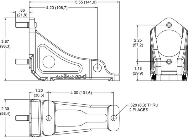 Pedal Base Brake Pedal Base Wilwood 330-14999