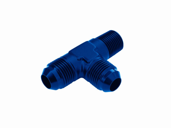 1/8 NPT to AN4 JIC Flare T-PIECE Tree Fuel Oil Adapter Blue