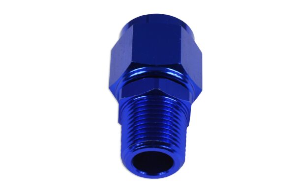 AN-10 AN10 JIC Flare to 1/2 NPT female-male straight hose fitting adapter Blue