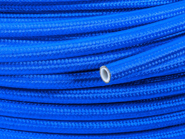 AN10 12,7mm (1/2") Nylon braided PTFE teflon fuel hose blue