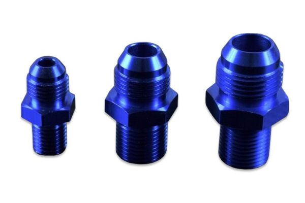 AN-10 AN10 JIC Flare to 3/4 NPT straight hose fitting adapter Blue