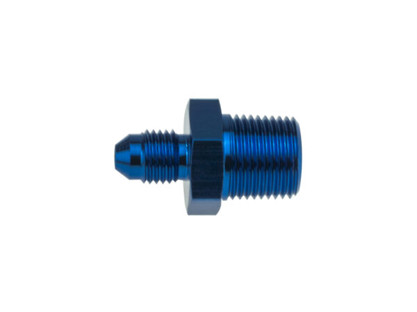 an10-3-4-npt-nypel-adapter-mesko-meski-niebieski_5 AN10 JIC Flare To 3/4 NPT Straight Hose Fitting Adapter Blue