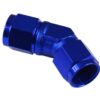 Adapter AN10 45' female-female coupler hose fitting Blue