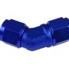 Adapter AN10 45' female-female coupler hose fitting Blue