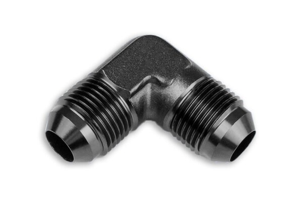 Adapter AN10 90' male-male coupler hose fitting Black