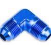 Adapter AN10 90' male-male coupler hose fitting Blue