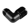 Adapter AN10 90' female-male coupler hose fitting Black