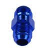 AN10 AN- 10 Adapter male-male with Inline port 1/8 NPT Fuel Oil Pressure Blue