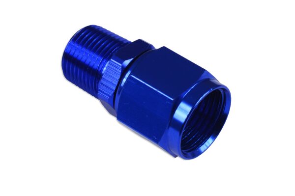 AN-12 AN12 JIC Flare to 1/2 NPT female-male straight hose fitting adapter Blue