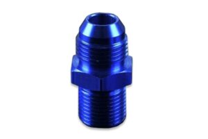 AN-12 AN12 JIC Flare to 3/4 NPT straight hose fitting adapter Blue