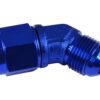Adapter AN12 45' female-male coupler hose fitting Blue