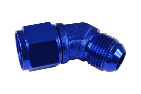 Adapter AN12 45' female-male coupler hose fitting Blue