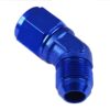 Adapter AN12 45' female-male coupler hose fitting Blue