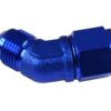 Adapter AN12 45' female-male coupler hose fitting Blue