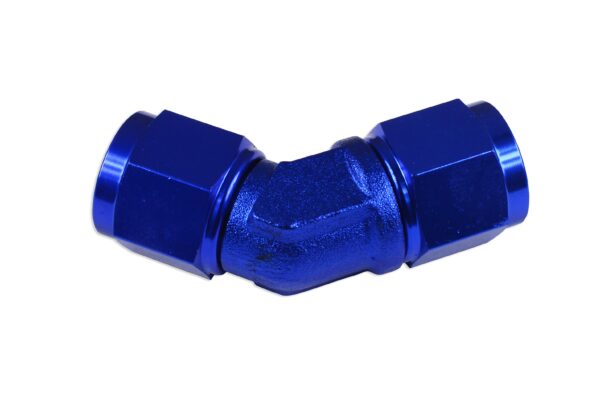 Adapter AN12 45' female-female coupler hose fitting Blue