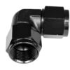 Adapter AN12 90' female-female coupler hose fitting Black