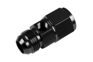 AN12 AN-12 Female-male inc Inline port 1/8 NPT Fuel Oil Pressure Gauge T-Piece Adapter Black