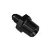 AN4 JIC Flare To 3/8 NPT Straight Hose Fitting Adapter Black