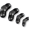 Adapter AN4 45' male-male coupler hose fitting Black