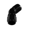 Adapter AN4 45' female-female coupler hose fitting Black