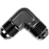 Adapter AN4 90' male-male coupler hose fitting Black