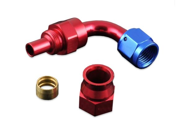an4-90-ptfe-koncowka-paliwowa-olejowa-jic-czerwony_2 AN -4 AN4 JIC 90' Degree PTFE Fuel Oil Fitting hose end Red