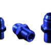 AN -4 AN4 JIC Flare to M12x1.5 metric male to male hose fitting adapter Blue