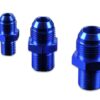 AN -4 AN4 JIC Flare to M12x1.5 metric male to male hose fitting adapter Blue