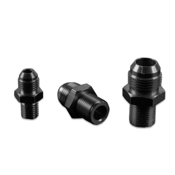 an4-m8x1-5-nypel-adapter-mesko-meski-czarny AN -4 AN4 JIC Flare to M8x1.5 metric male to male hose fitting adapter Black
