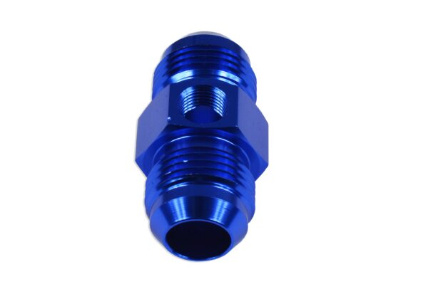 an4-nypel-adapter-mesko-meski-z-wejsciem-na-czujnik-niebieski_3 AN4 AN- 4 Adapter male-male with Inline port 1/8 NPT Fuel Oil Pressure Blue