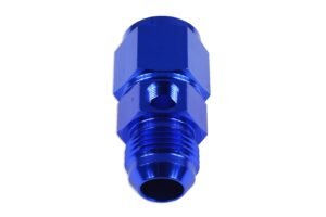 AN4 AN-4 Female-male inc Inline port 1/8 NPT Fuel Oil Pressure Gauge T-Piece Adapter Blue