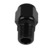 AN-6 AN6 JIC Flare to 1/4 NPT female-male straight hose fitting adapter Black