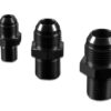 AN-6 AN6 JIC Flare to 1/8 NPT straight hose fitting adapter Black