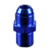 AN-6 AN6 JIC Flare to 1/8 NPT straight hose fitting adapter Blue