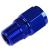 an6-1-8-npt-nypel-adapter-zensko-meski-niebieski AN-6 AN6 JIC Flare to 1/8 NPT female-male straight hose fitting adapter Blue