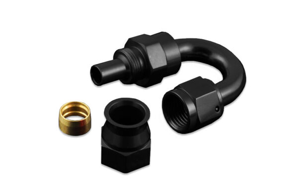 an6-180-ptfe-koncowka-paliwowa-olejowa-jic-czarny_2 AN -6 AN6 JIC 180' Degree PTFE Fuel Oil Fitting hose end Black