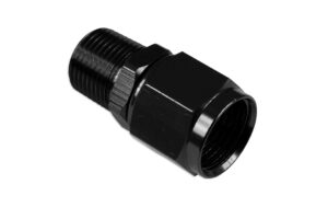 AN-6 AN6 JIC Flare to 3/8 NPT female-male straight hose fitting adapter Black