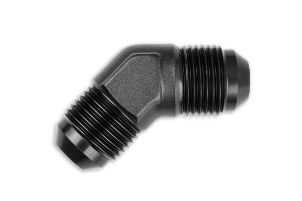 Adapter AN6 45' male-male coupler hose fitting Black