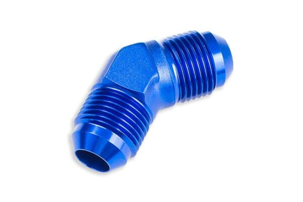 an6-45-nypel-adapter-mesko-meski-jic-niebieski Adapter AN6 45' male-male coupler hose fitting Blue