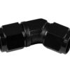 Adapter AN6 45' female-female coupler hose fitting Black