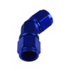 Adapter AN6 45' female-female coupler hose fitting Blue
