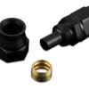 AN -6 AN6 JIC Straight PTFE Fuel Oil Fitting hose end Black