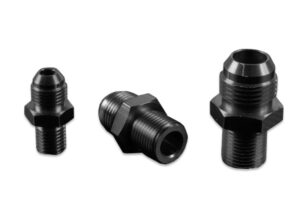 AN-8 AN8 JIC Flare to 1/2 NPT straight hose fitting adapter Black