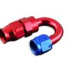 AN -8 AN8 JIC 180' Degree PTFE Fuel Oil Fitting hose end Red