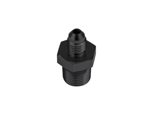 an8-3-4-npt-nypel-adapter-mesko-meski-czarny_3 AN8 JIC Flare To 3/4 NPT Straight Hose Fitting Adapter Black