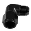 Adapter AN8 90' female-male coupler hose fitting Black